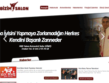 Tablet Screenshot of bizimsalon.net
